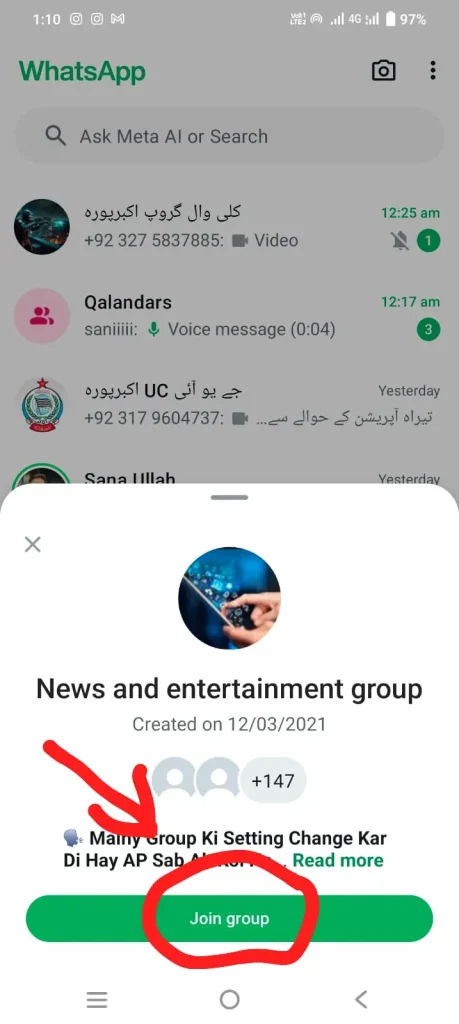 how to join news whatsapp group links